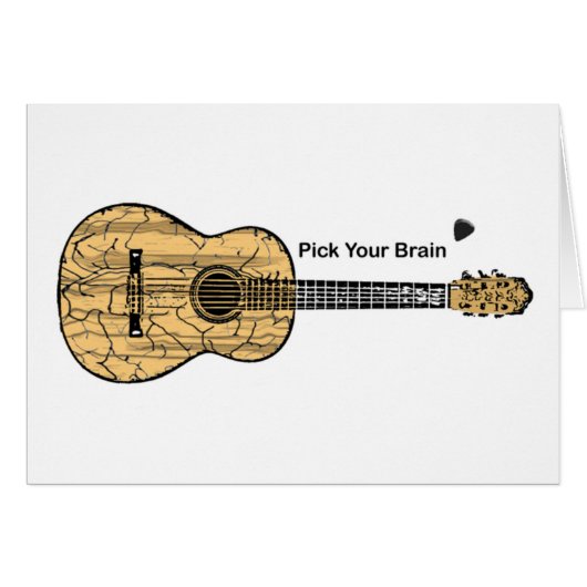 Guitar: Pick Your Brain Cards (Front Horizontal)