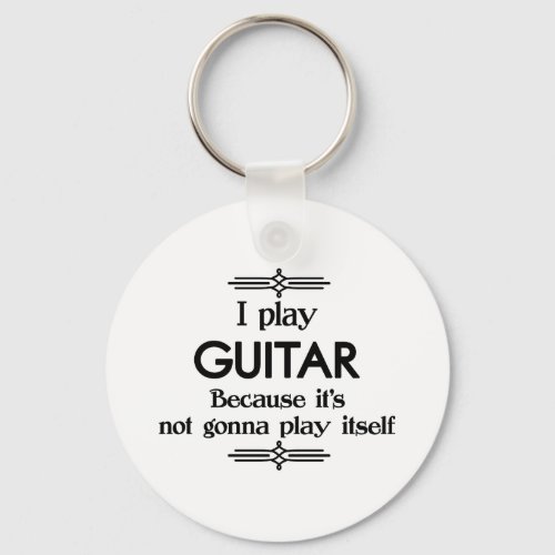 Guitar _ Play Itself Funny Deco Music Keychain