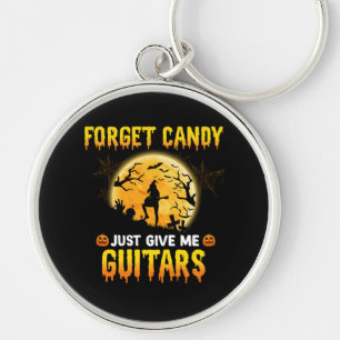 Guitar Play Witch Forget Candy Just Give Me Guitar Keychain