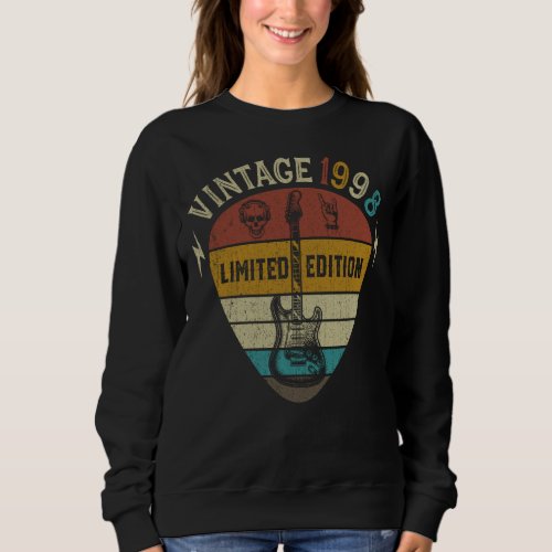 Guitar Player 25th Birthday Best of 1998 Sweatshirt
