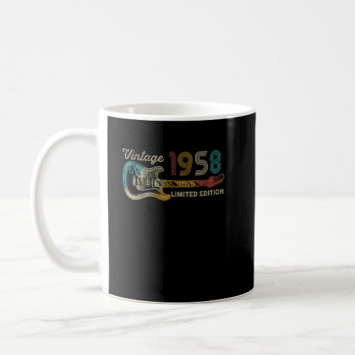 Guitar Player 65th Birthday Rock  1958  Coffee Mug
