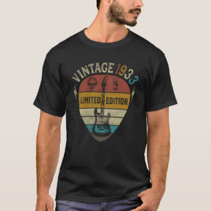 Guitar Player 90th Birthday Best of 1933 T-Shirt