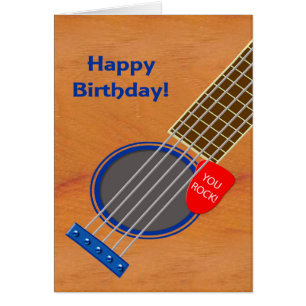 Guitar Player Birthday You Rock Cards