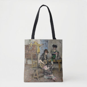 Guitar Player by Giovanni Boldini Tote Bag