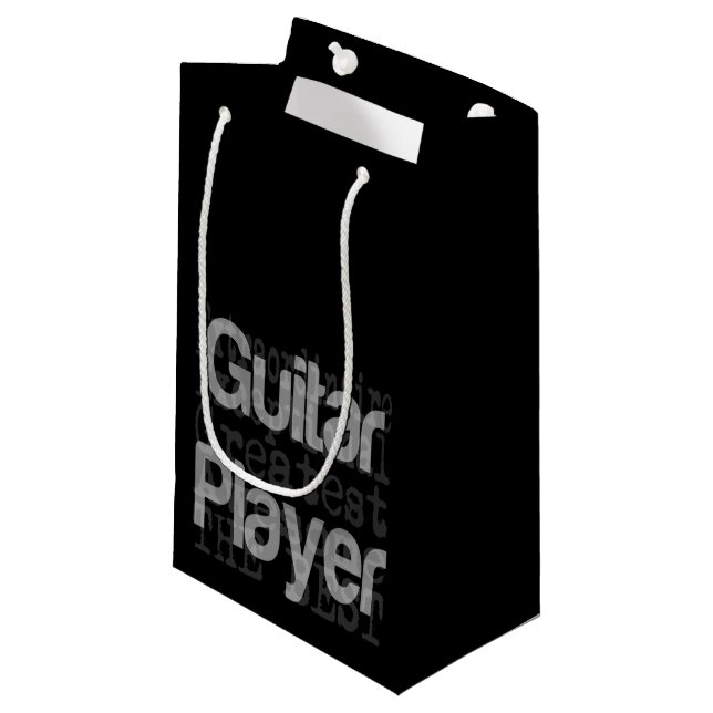 Guitar Player Extraordinaire Small Gift Bag (Front Angled)