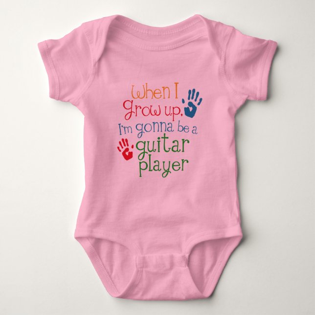 Guitar Player (Future) Child Baby Bodysuit (Front)