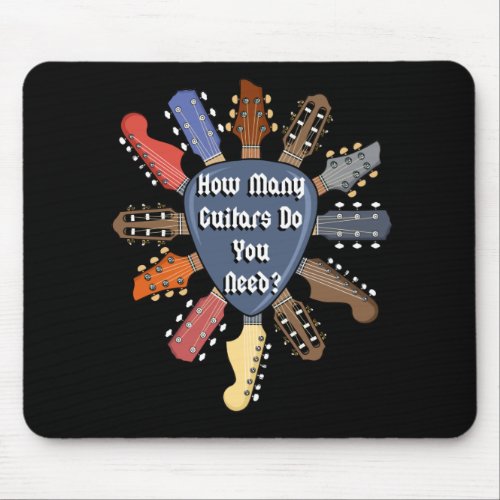 Guitar Player Gift Bassist Guitarist Electric Bass Mouse Pad