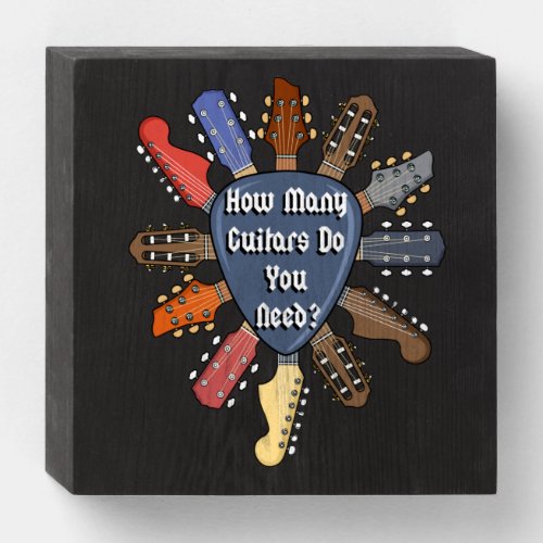 Guitar Player Gift Bassist Guitarist Electric Bass Wooden Box Sign