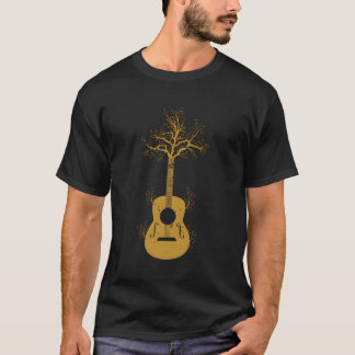 Guitar Player Gift Tree Guitar T-Shirt