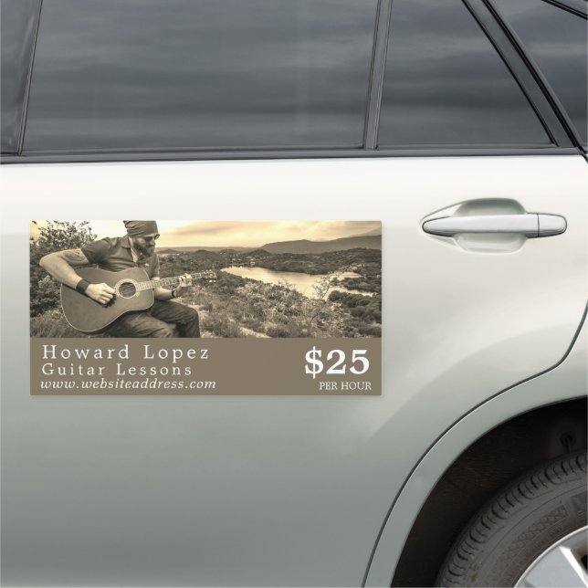 Guitar Player, Guitarist, Professional Musician Car Magnet (In Situ)