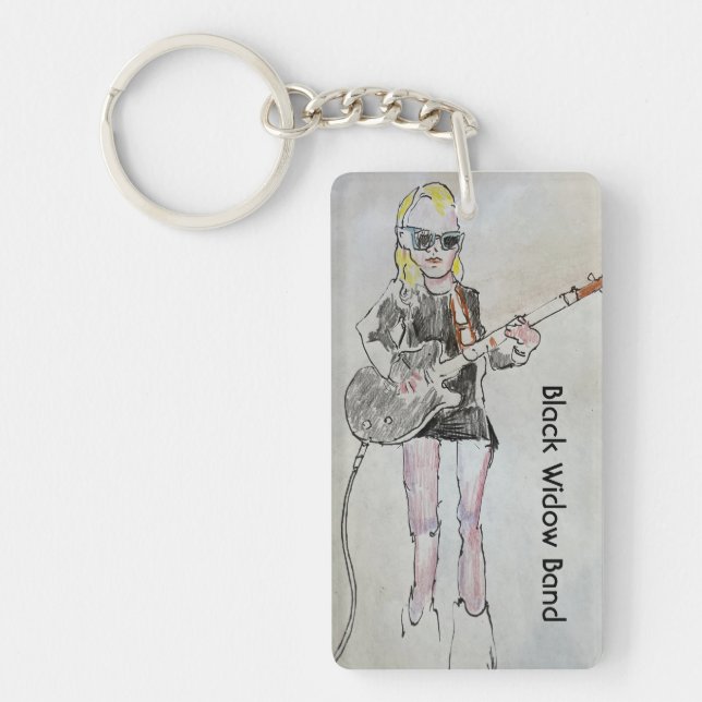 Guitar Player Keychain (Front)