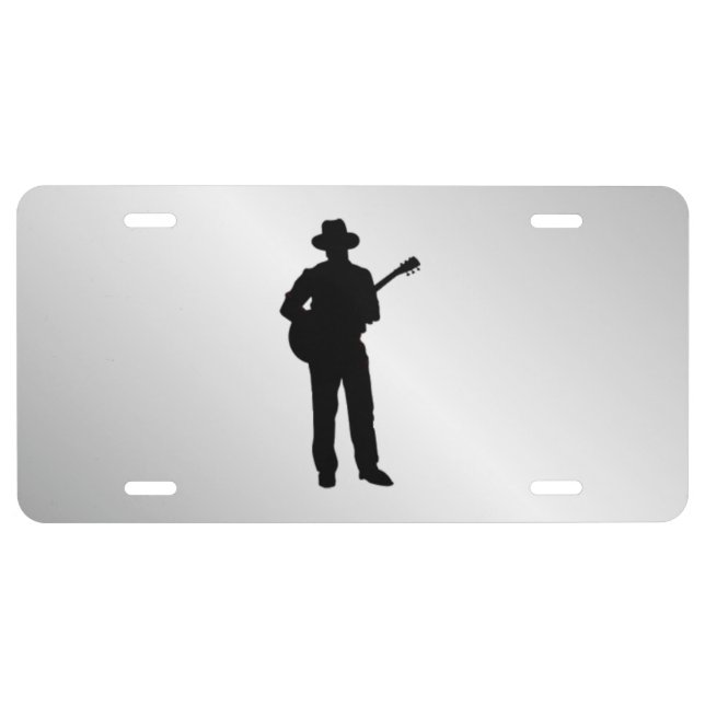 Guitar Player License Plate (Front)