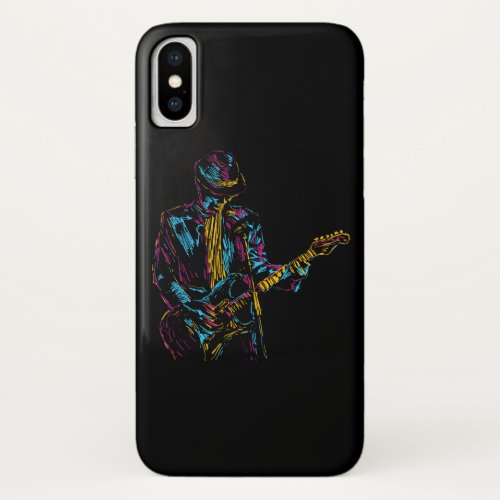 guitar player music iPhone x case