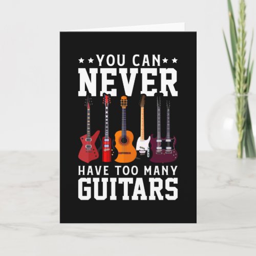 Guitar Player Music Guitarist Musician Band funny Card