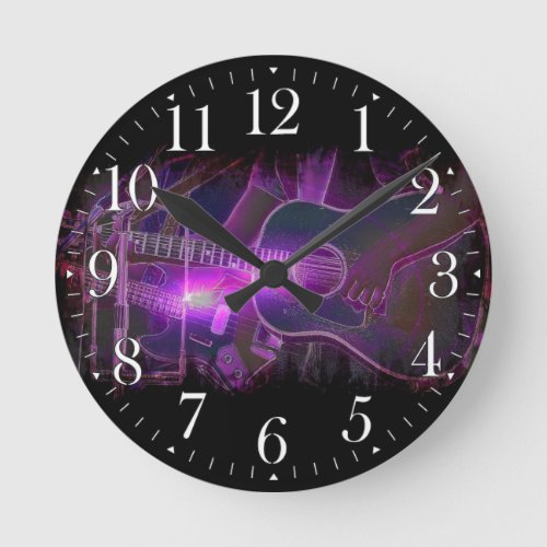 Guitar Player Music_lovers Wall Clock