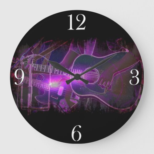 Guitar Player Music_lovers Wall Clock