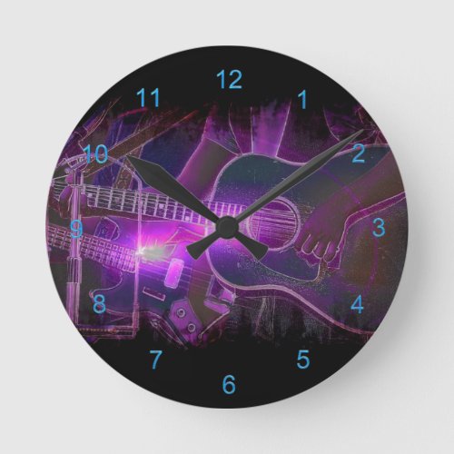 Guitar Player Music_lovers Wall Clock