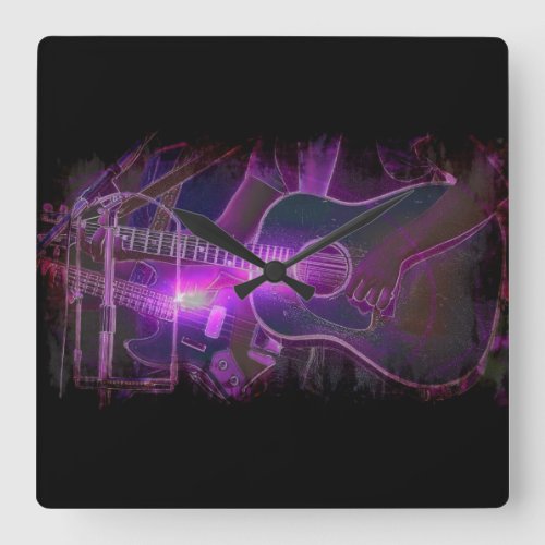 Guitar Player Music_lovers Wall Clock