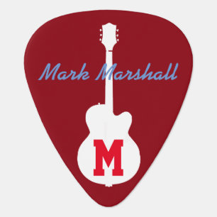 Guitar player rock music pick