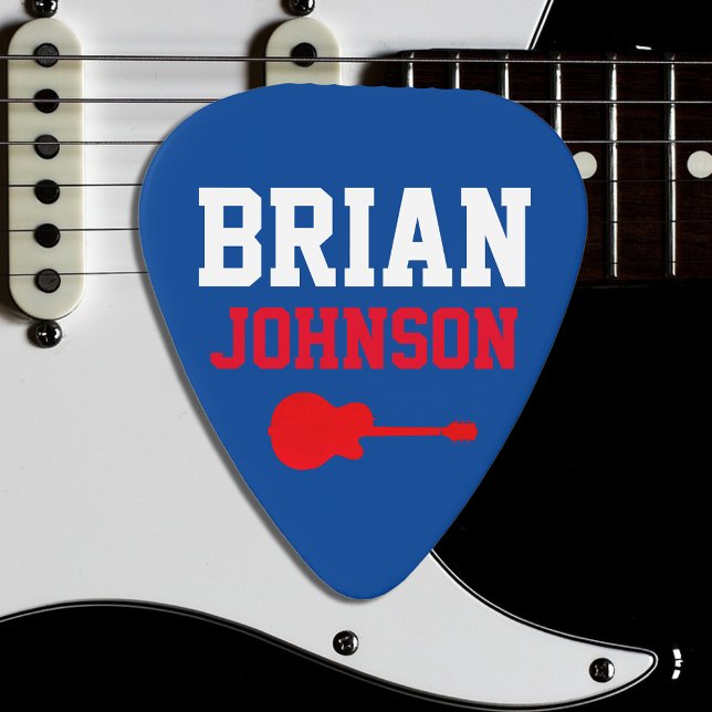 Guitar Player Rock Red Blue Pick (Creator Uploaded)