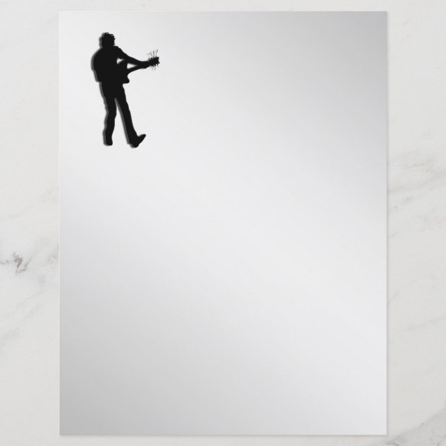 Guitar Player Silver (Front)