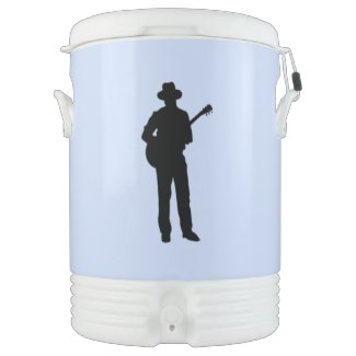 Guitar Player with Hat Igloo Beverage Cooler