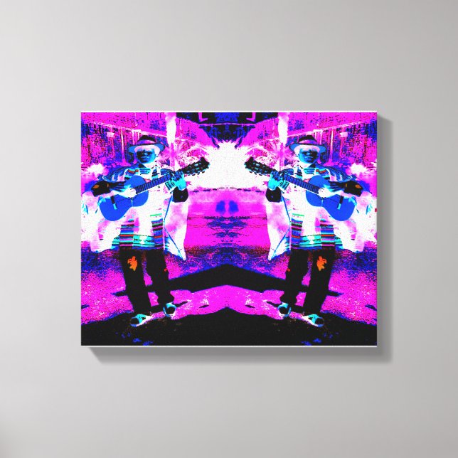 Guitar players art canvas print (Front)