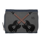 Guitar Players Gray and Black Personalized Wallet