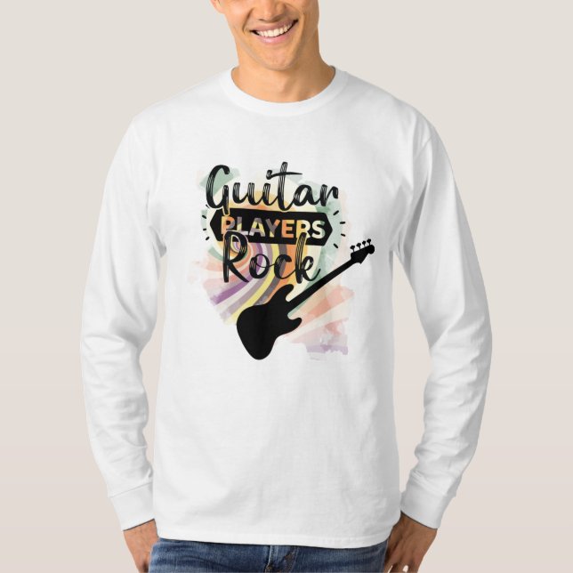 Guitar Players Rock  T-Shirt (Front)