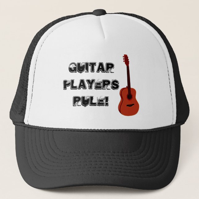 Guitar Players Rule Truckers Hat (Front)