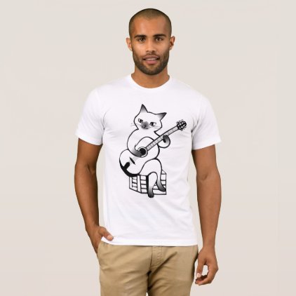 GUITAR PLAYING CAT T-shirts