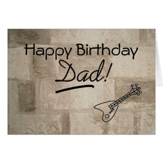 Guitar Birthday Cards | Zazzle