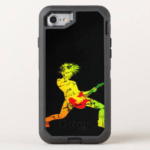 Guitar Playing Rocker OtterBox Defender iPhone SE/8/7 Case