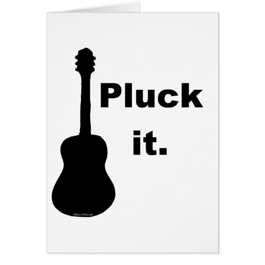 Guitar PLUCK IT Card