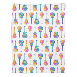 GUITAR POP ART DUVET COVER
