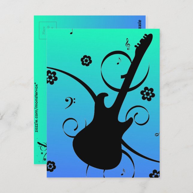 Guitar Postcard (Front/Back)