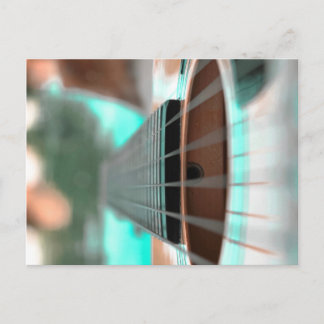 Guitar postcard