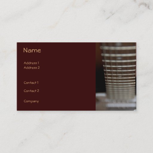 Customizable Guitar Profile Card Business Cards