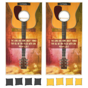Guitar Psalms Cornhole Set