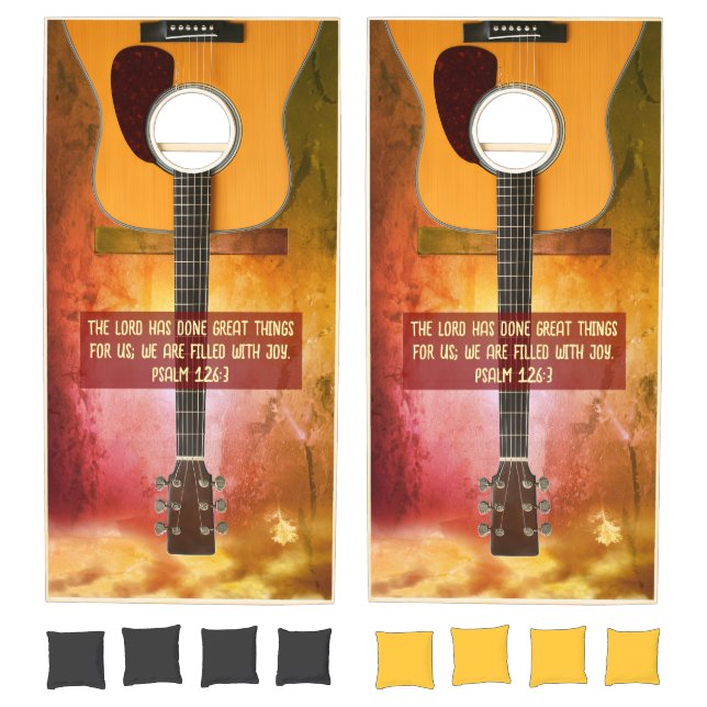 Guitar Psalms Cornhole Set (Set)
