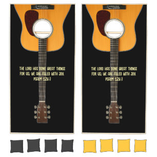 Guitar Psalms Cornhole Set