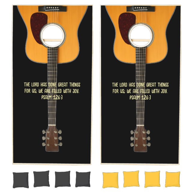 Guitar Psalms Cornhole Set (Set)