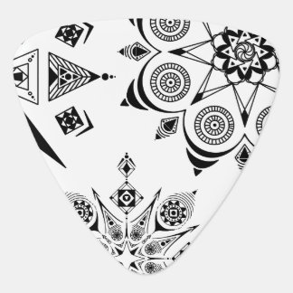 Guitar pulp with mandalas guitar pick