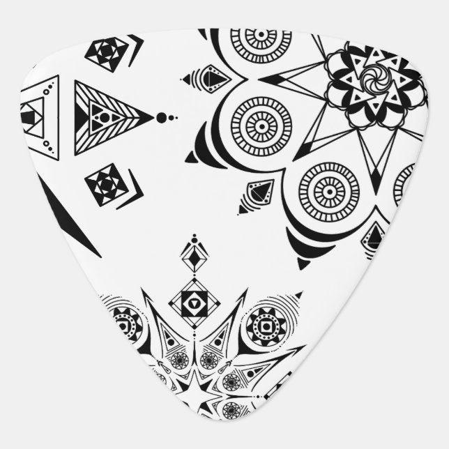 Guitar pulp with mandalas pick (Front)