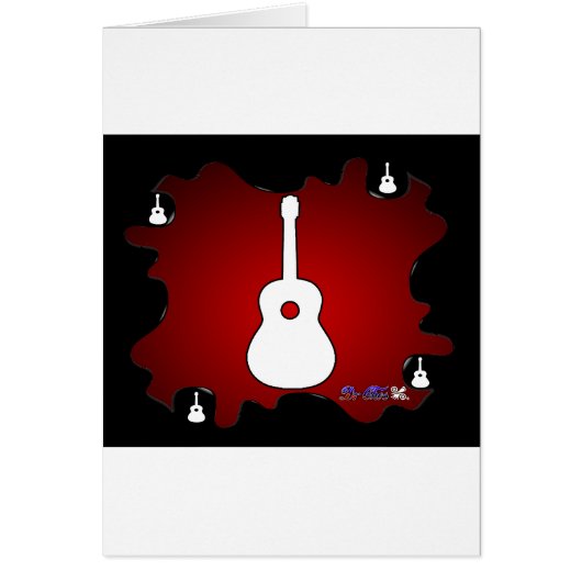 GUITAR RED BACKGROUND PRODUCTS CARDS (Front)