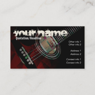 GUITAR "Redtrax" Business card