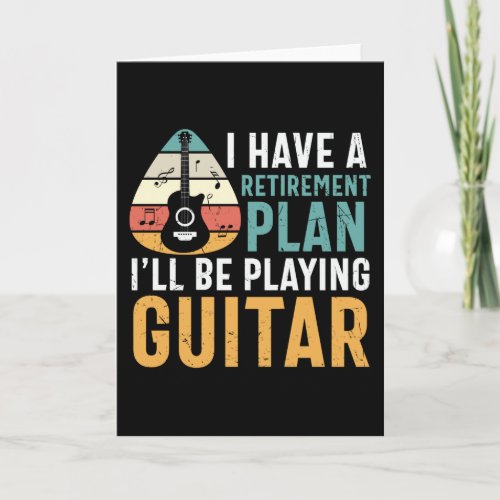 Guitar Retirement Plan Card