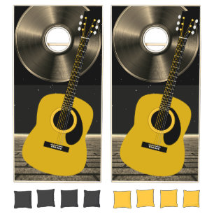 Guitar Retro Cornhole Set