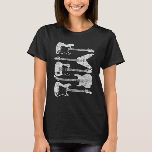 Guitar    Retro Style For Guitarist T_Shirt