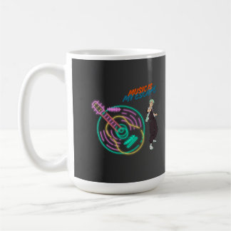 Guitar Rhythm Mug – Music Lover Anime Boy Design